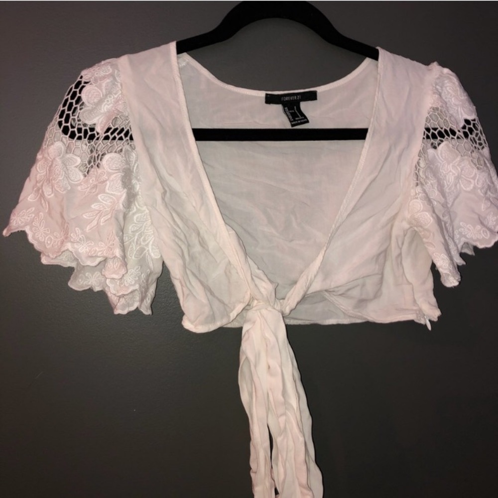 Crop tie top